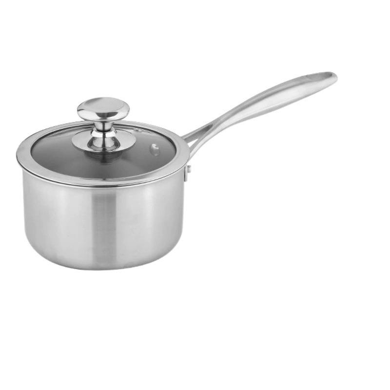 Новая трансграничная модель: чисто титановая кастрюля для молока, маленькая кастрюля без покрытия, маленькая кастрюля для детского питания, кастрюля для жарки и приготовления пищи для младенцев, кастрюля Yukihira для кемпинга.