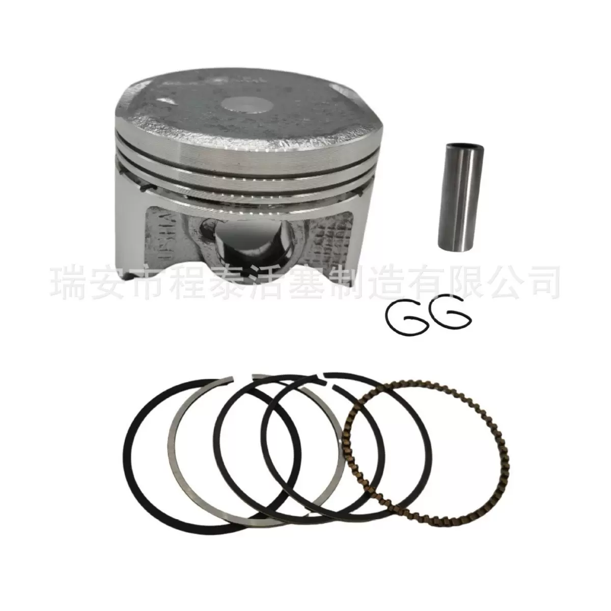 厂家直供可加工摩托车配件BMX125-52MM活塞环发动机活塞气缸体