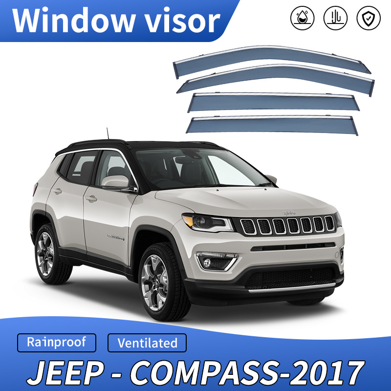 Suitable for Jeep Compass Window Visor, Rearview Mirror Rain Shield, Jeep Compass Window Visor