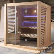 桑拿房家用发汗蒸汽房美容院商用火山石桑拿炉湿蒸加拿大铁杉浴箱