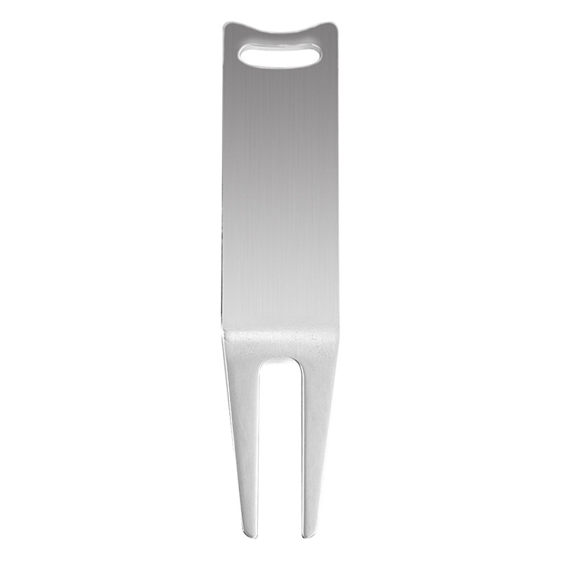 Factory Direct Sales Spot Blank Golf Green Fork Golf Laser Laser Logo Ball Fork Metal