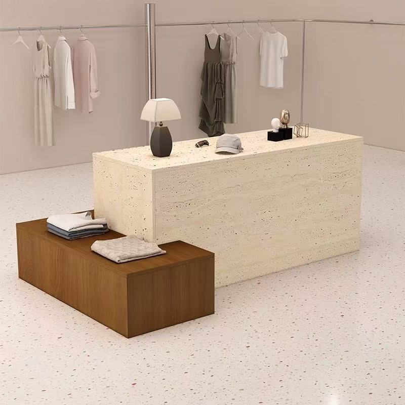 服装店中岛台展示台简约鞋包店陈列柜摆件收纳玩具店流水台展示柜