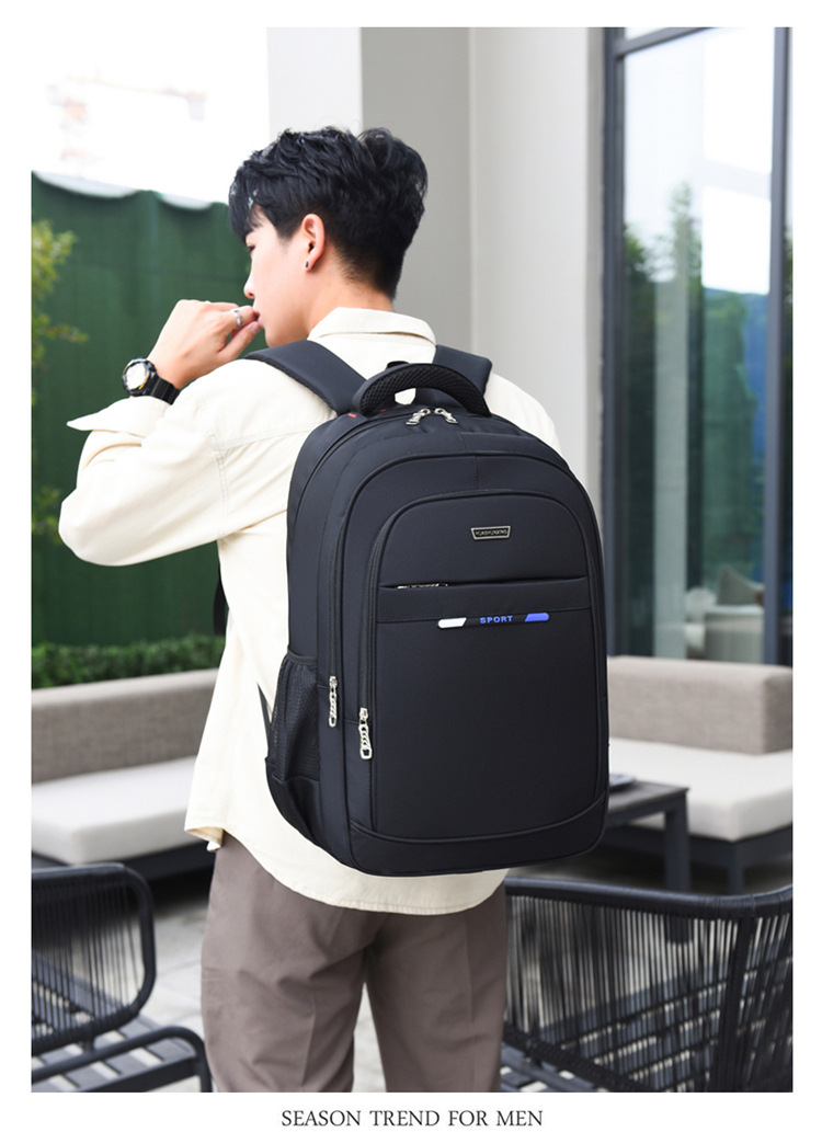 Fashion Solid Color Square Zipper Functional Backpack display picture 10