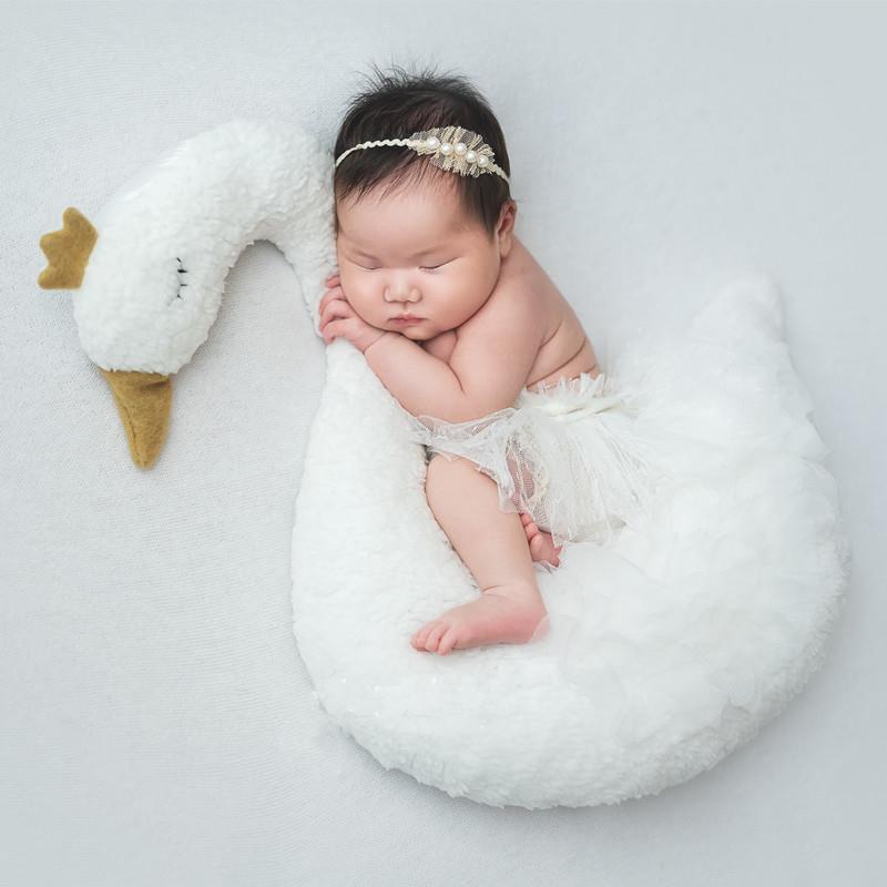 Fotografía de los niños ropa apoyos Ángel ganso forma fotografía decoración suministros recién nacido un mes de edad cien días bebé fotografía