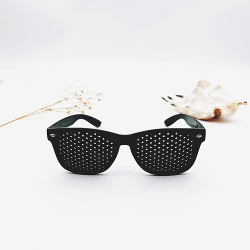  New Children's Pinhole Glasses Small Hole Aviator Sunglasses with Mosaic Design, Sticker Logo Making and Printing
