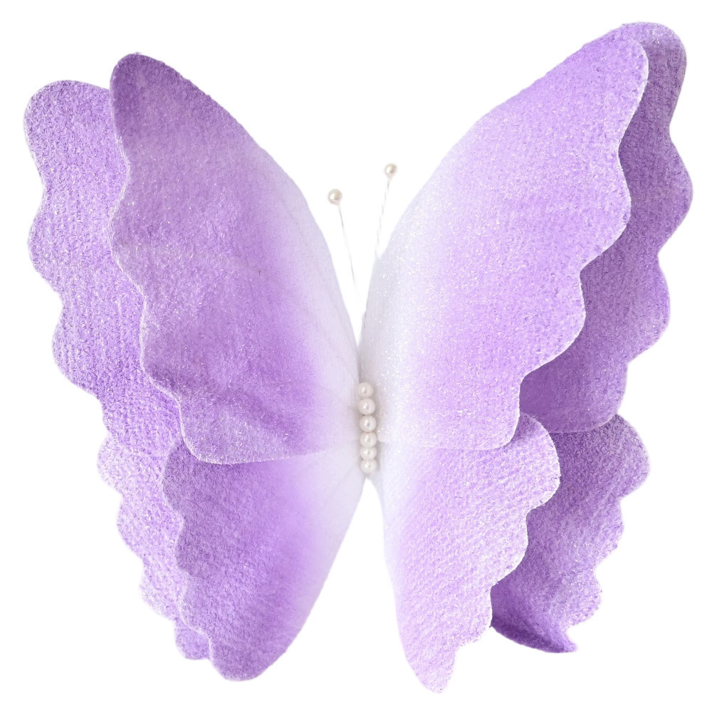 Nueva mariposa de color fantasía flores de decoración de boda flores artificiales simulación artesanía mariposa de seda de color