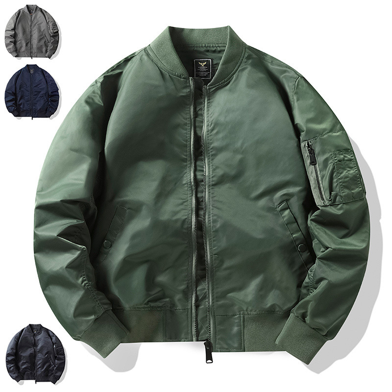 2216 Cross-Border Flight Jacket for Men, Spring and Autumn Ma1 Pilot Jacket [Thin] Casual Loose Sports Style