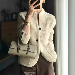Cardigan Coat Women's Knitted Cross-border New Spring and Autumn Women's Hot Fashion Stylish Fashion Top Knitted Cardigan Women