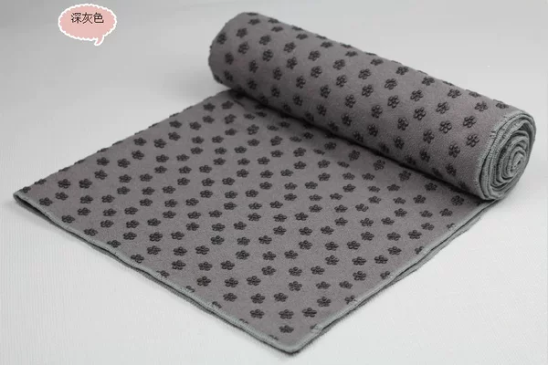 Plum blossom pattern yoga towel, yoga blanket, yoga mat, thickened yoga towel, non-slip, machine washable towel blanket