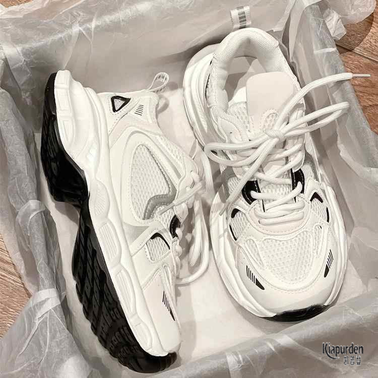 Campus 2025 Spring and Summer New White Shoes Japanese Style Retro Comfortable Shoes Fashionable Casual Sports Shoes Versatile Dad Shoes
