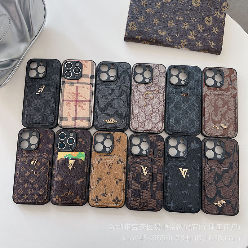 Apple iPhone 17 Pro Max üçün kart saxlayan dəri telefon qabı