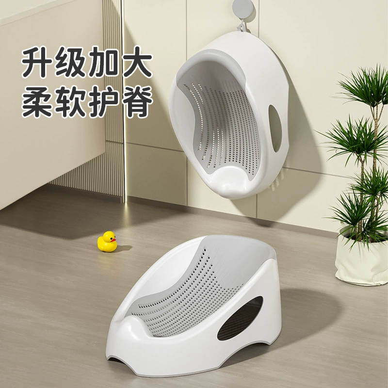 Стойка для ванны для новорожденных Нескользящая пластиковая силиконовая ванна для сидения ребенка Универсальная кровать для ванны Подвесной карман для ванны