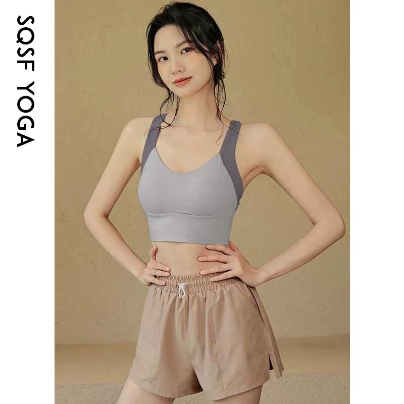 Autumn New One-piece High Strength Sports Underwear Women's Back Cross Yoga Suit Training Running Fitness Bra