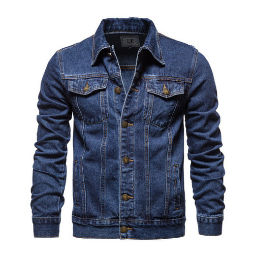 Men's denim jacket, spring summer autumn winter casual, Japanese style, trendy and youthful, workwear denim outerwear