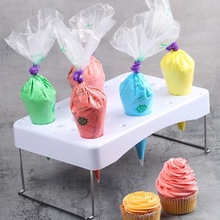 Cake Icing/Piping Bags Nozzle Tips Bags Stand Holder Baking