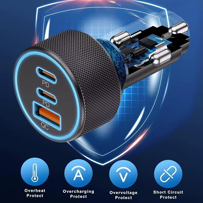 Pd30W+Qc Car Cigarette Lighter – Mobil şarj cihazları