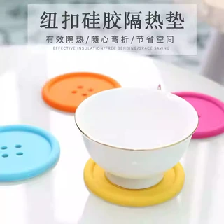 pvc杯垫定制圆形10cm硅胶可印刷LOGO垫耐高温垫多功能餐桌场景
