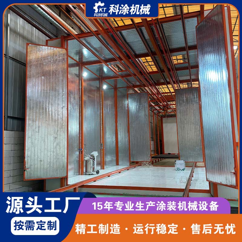 广东源头厂静电喷塑流水线 前处理喷淋固化烘道整套喷涂生产线可