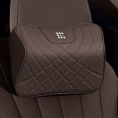 car headrest neck pillow, new: Waist support - chestnut-brown-neck-pillow
