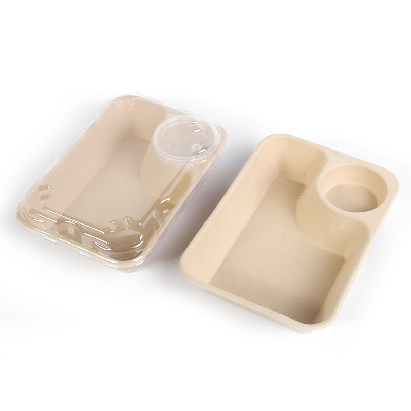 Caja de almuerzo de comida ligera caja de almuerzo para llevar caja de embalaje con salsa taza dumpling caja de fruta caja de ensalada de pulpa desechable