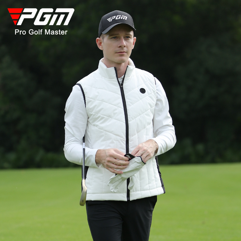 Áo ghi lê golf PGM nam chần bông giữ ấm mùa thu đông — YF519-Áo khoác bông đen [chần bông], YF519-Áo khoác cotton xám [chần bông], YF517-Áo khoác màu đỏ [90% lông vịt trắng], YF517-Áo khoác đen [90% lông vịt trắng]
