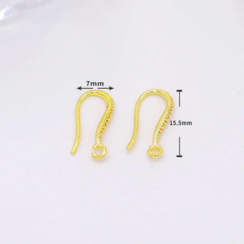18K real gold texture inner hook