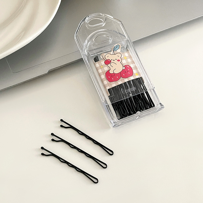 Clip negro de una palabra, clip para el cabello roto, clip lateral, tarjeta lateral, niño, adulto, niño, cabello, clip invisible, flequillo, horquilla