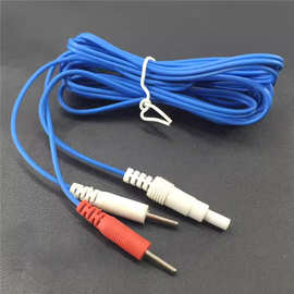 华佗牌电针仪输出导线圆孔电针仪配件连接线电针导线圆口贴片线