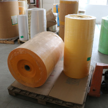 和纸胶带母卷黄色和纸遮蔽纸涂胶半成品复卷分切胶带广东佛山厂家