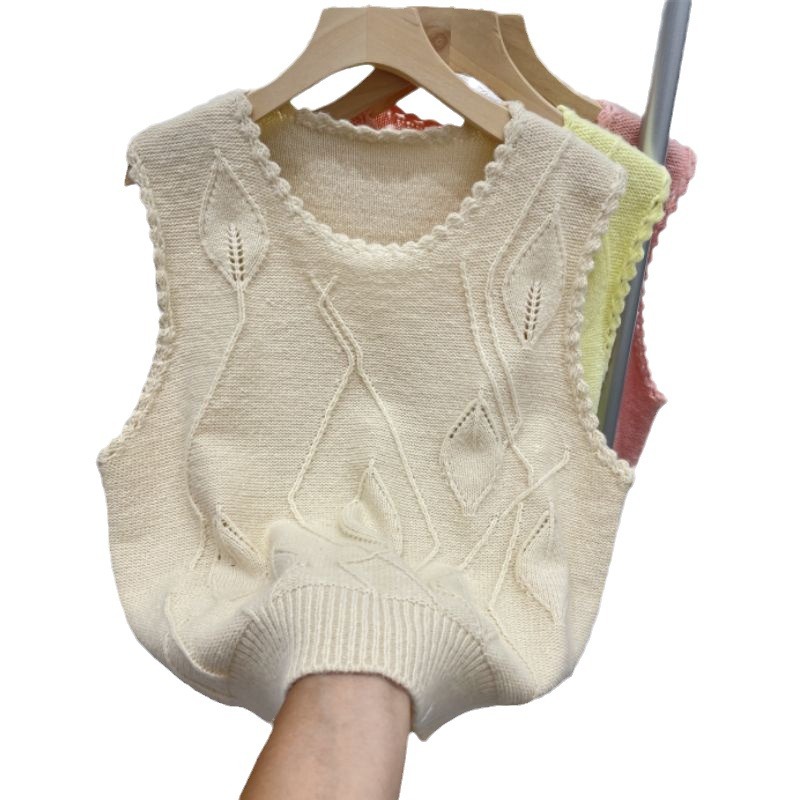 24 invierno Puyuan cuello redondo agujero de reducción de la edad camisa de punto de hombro chaleco de cavalo de caza de otoño nuevo image 6
