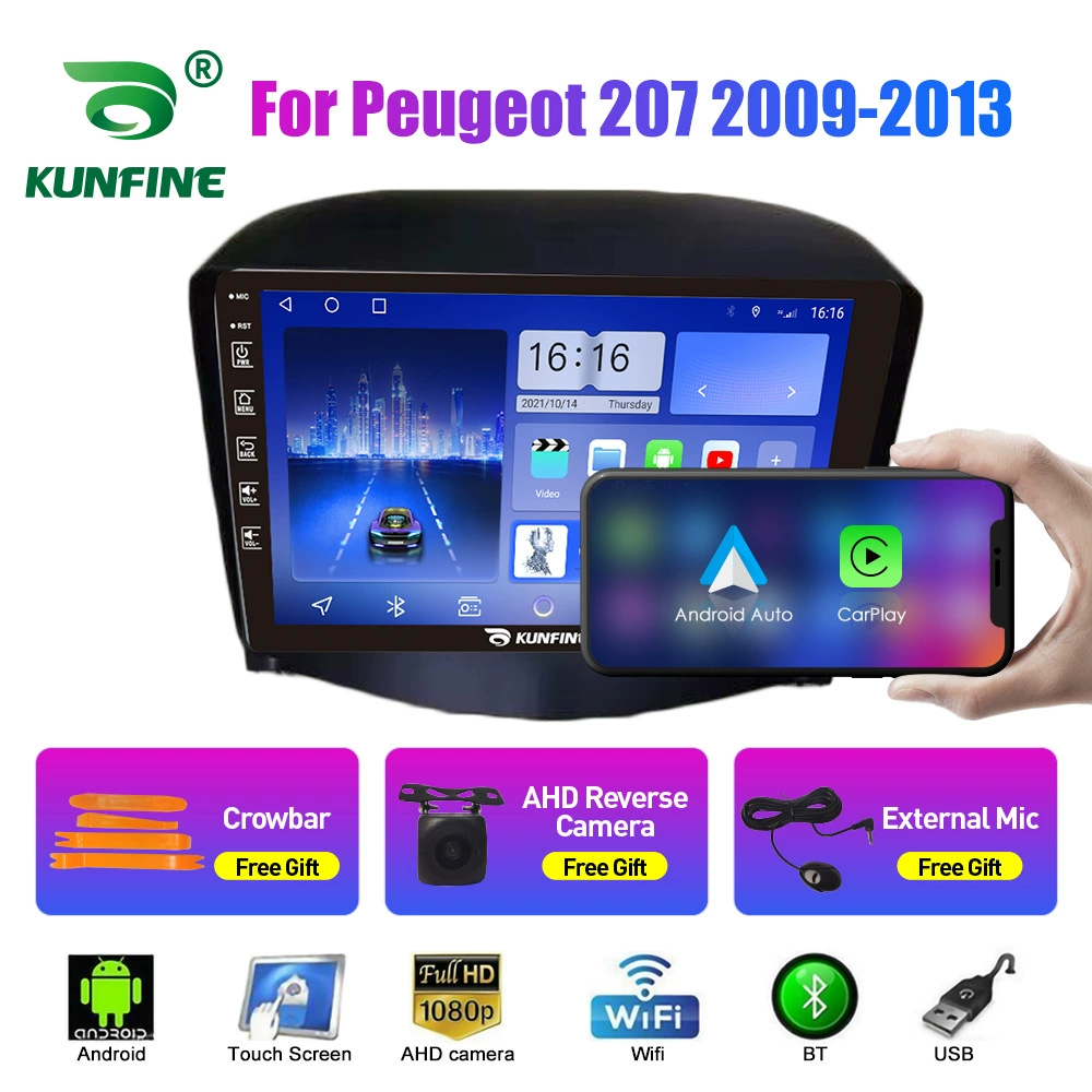 Подходит для Peugeot 207 2009-2013 навигатор Android автомобильный GPS реверсивное изображение все-в-одном устройство