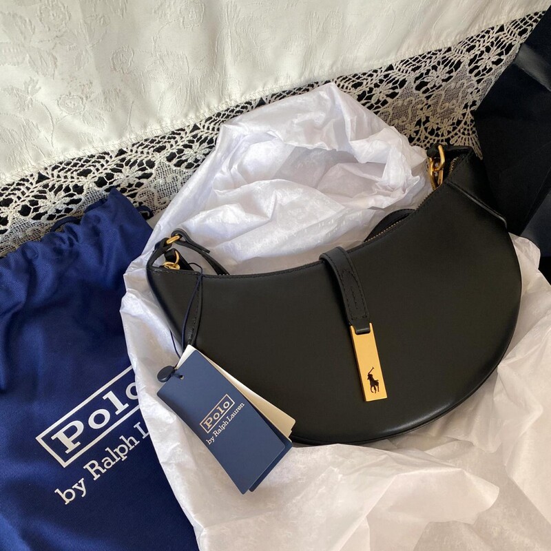 Cross-Border Raff Polo Jung Soo-Yeon Style Vintage Croissant Bag, Large Capacity Genuine Leather Shoulder Underarm Saddle Bag