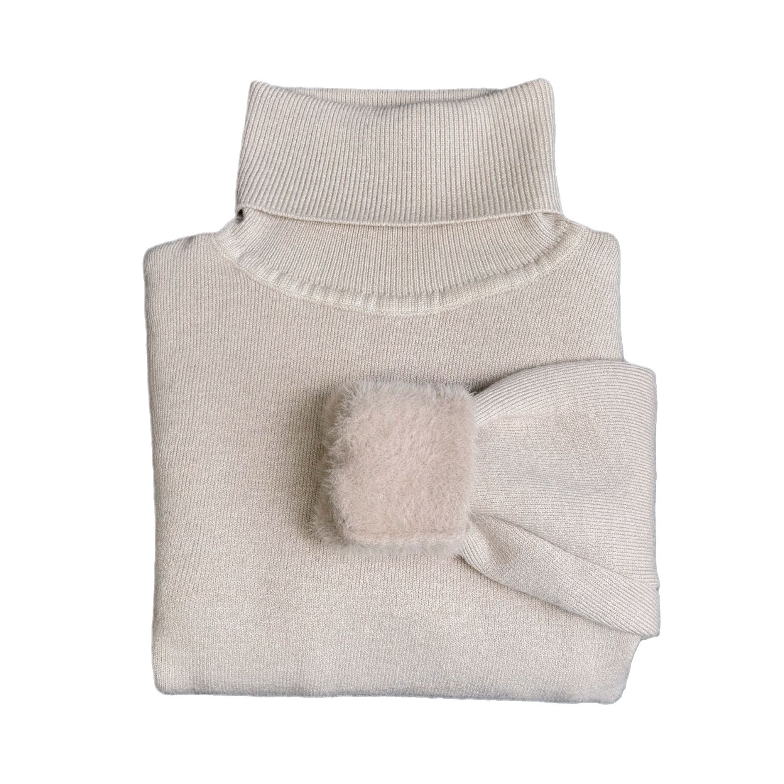 2025 otoño y invierno nuevos niños de cuello alto engrosado suéter caliente para hombres y mujeres camisetas de punto para bebés camisetas de base de imitación de camisa image 5