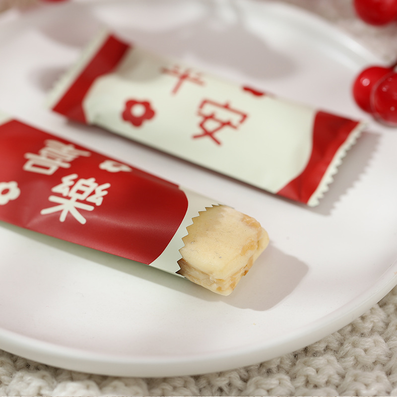 Nueva bolsa de envasado de turrón para hornear espesado máquina de dulces bolsa de sellado transparente de papel de caramelo toffee bolsa de embalaje al por mayor