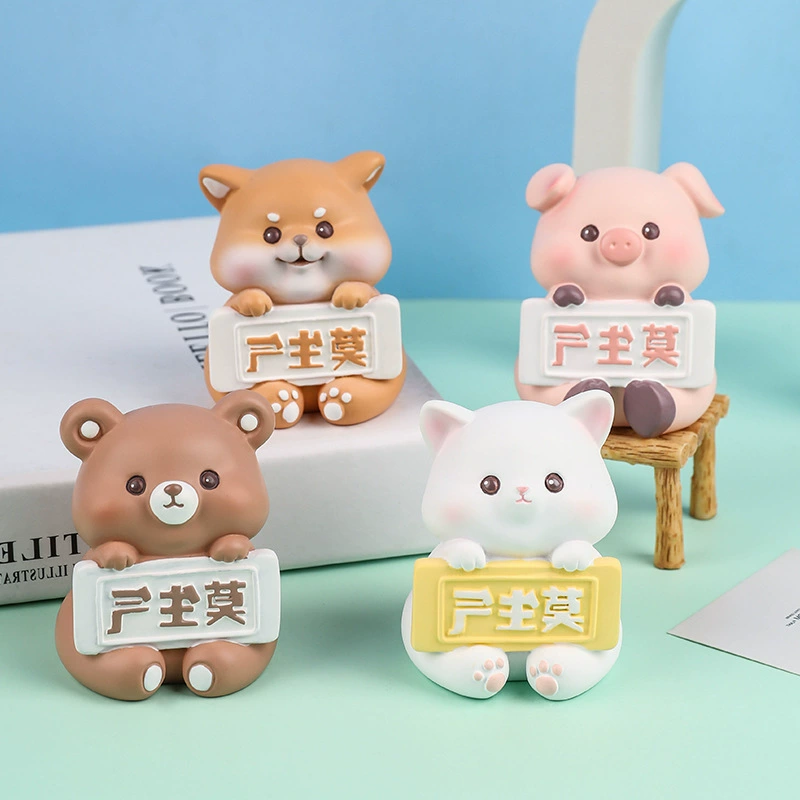 Cartoon cute creative table decorations for office, anti-stress