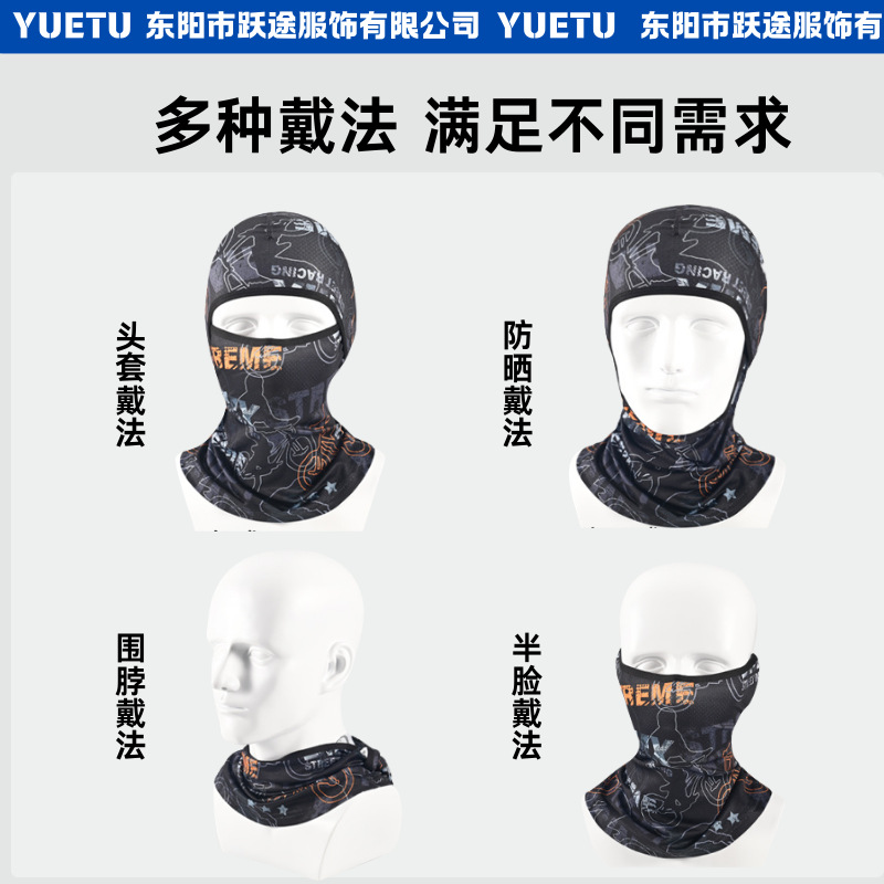 Transfronterizo de vello para ciclismo a prueba de viento a prueba de frío pescar bib máscara de esquí impresa protector de oídos caliente gorra Thunderfeng