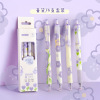 High quality black quick dry smooth gel pen for elementary school students, flowered