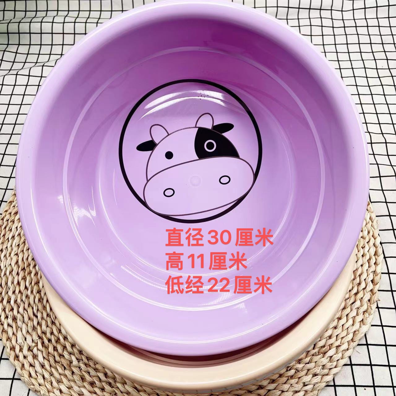 F1-30彩盆 卡通盆 洗脸盆 水盆 多用盆两元店百货货源