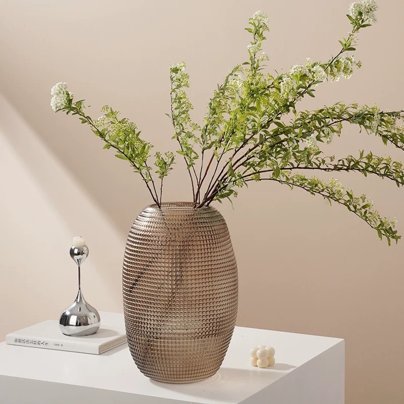 Nordic inswind simple partículas hidropónicas de vidrio de escritorio floral estilo nacional sala de estar mesa de té francesa americana puerta de entrada