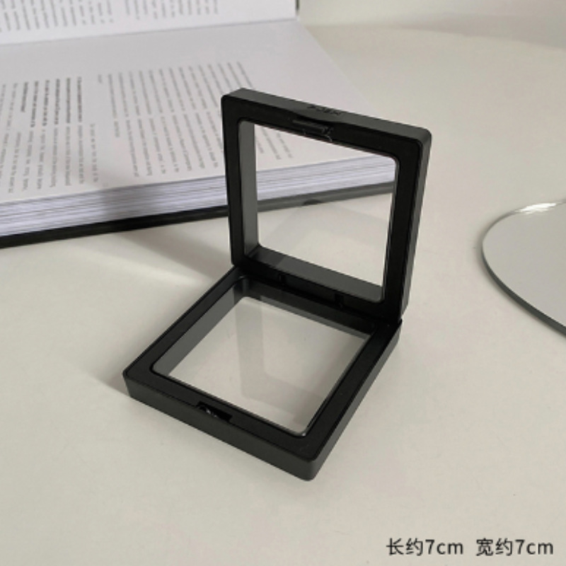 Joyería caja de almacenamiento sellado a prueba de polvo oxidación PE Película Caja de almacenamiento pendientes collar anillo suspensión caja de joyería transparente