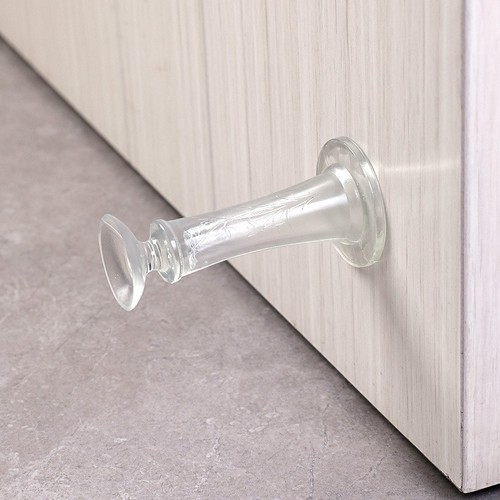 Door Stopper Without Drilling, Anti-Collision Silicone Bathroom Door Holder, Home Use Silent Floor Magnet