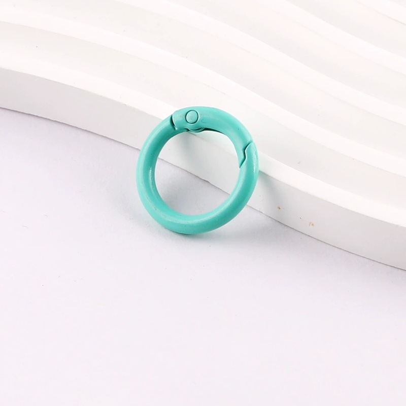 20mm23mm diy彩色烤漆弹簧扣圆环圈开口圈饰品配件弹簧圈扣钥匙圈|undefined