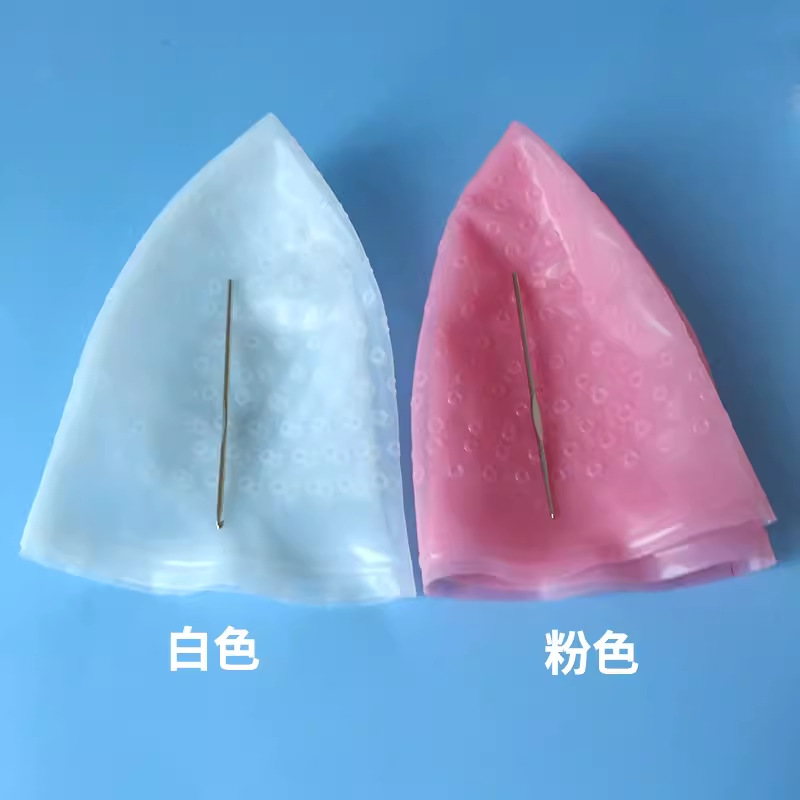Fabricantes de sombreros para teñir sombreros para teñir colores para hombres, herramientas de teñido de cabello de silicona duraderas y resistentes a la tracción con agujas para teñir