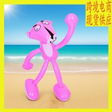 粉红豹跳跳虎PVC充气公仔卡通动漫动物地摊夜市跨境电商跨境热销