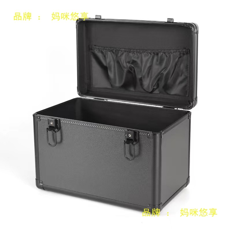 带锁铝合金工具箱药箱家用储物收纳多功能手提式产品仪器箱大号