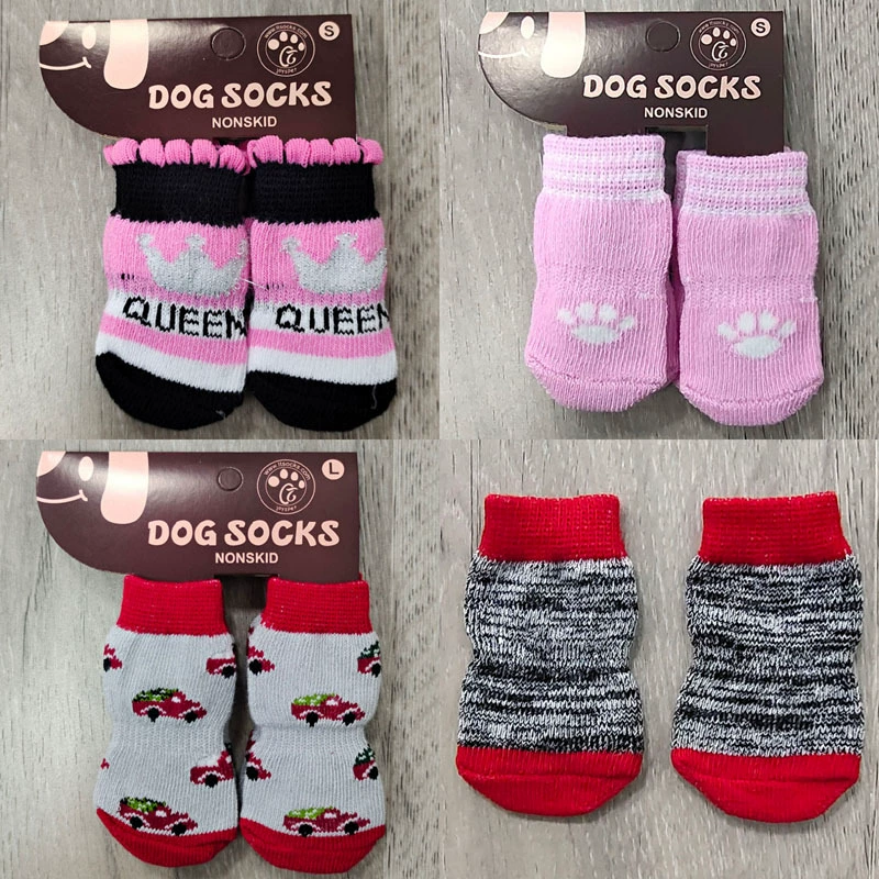 Мелкие оптовые носки для собак Носки для домашних животных носки для собак противоскользящие носки Teddy Bomei анти-грязные носки