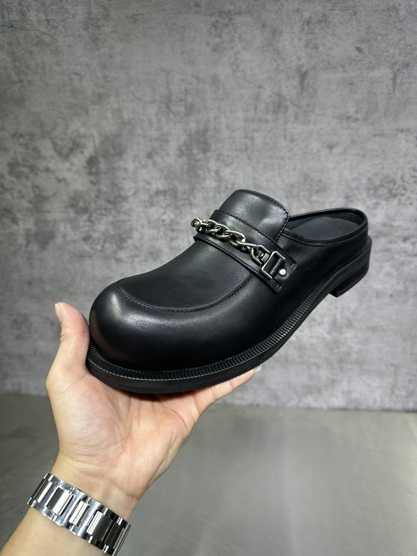 Quality Shoes Fashion Trend Men's Youth Outdoor Toe Black Thick Sole Platform Shoes Large Size Height Increasing Casual Versatile_vogvips.com