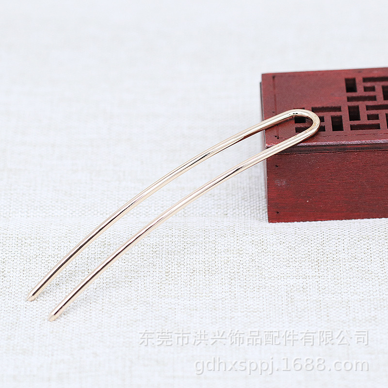 Wholesale Materials for Hair Accessories: Nine Dragons and Nine Phoenix Hair Crown, Headpiece, Hairpin, Copper Curved Double Straight Rod A046