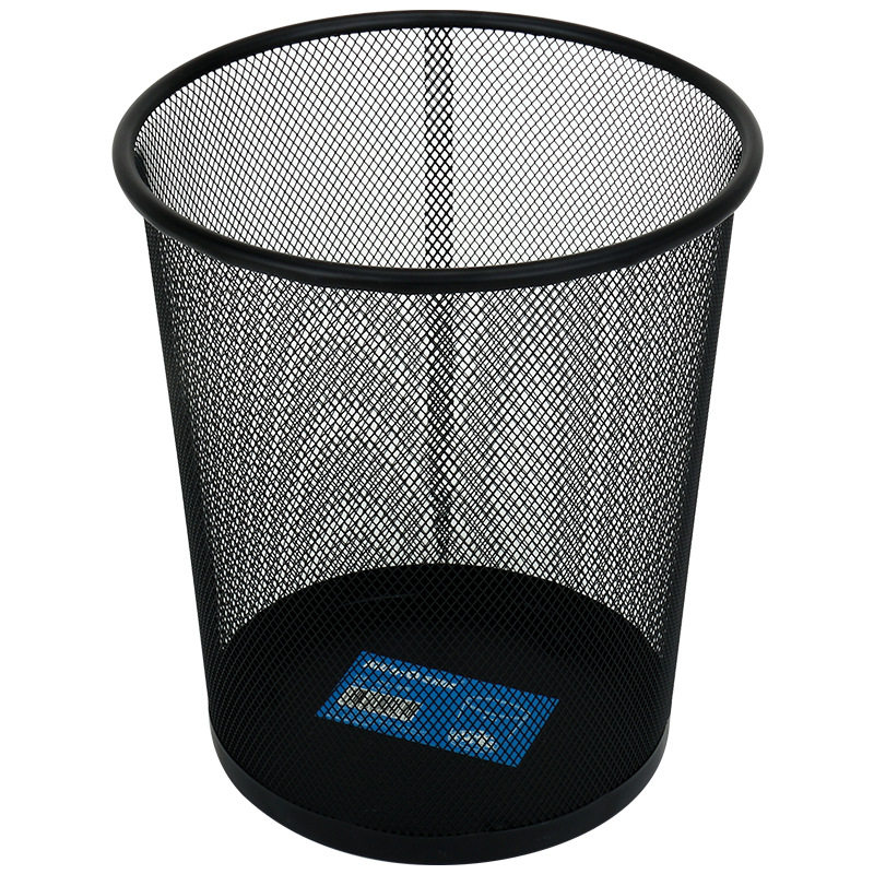 Kdedeu (KW-triO) Oficina canasta de basura de malla de hierro mediano grande papelera doméstica