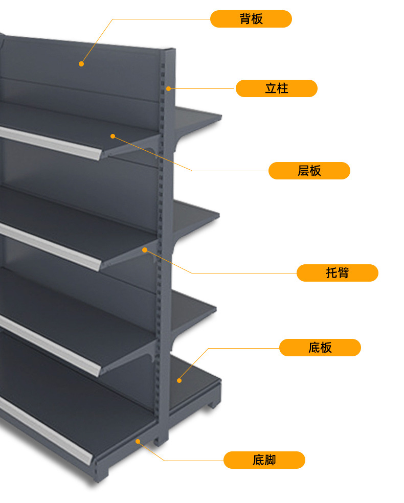单双面货架洞洞板超市货架精品展架 便利店架子名创架挂网货架详情6